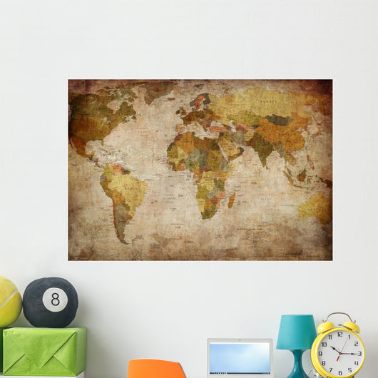 World Map Wall Decal