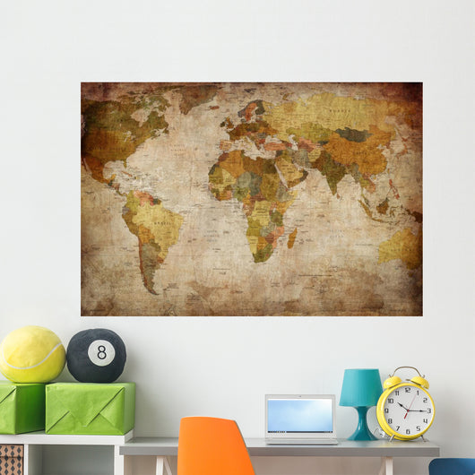 World Map Wall Decal