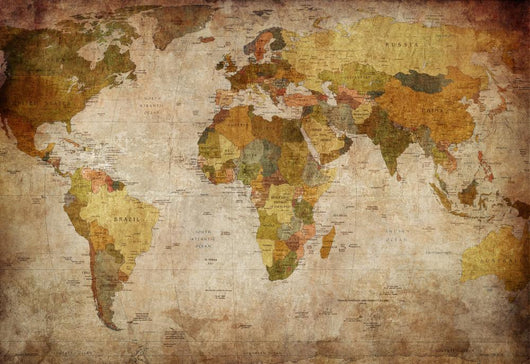 World Map Wall Decal