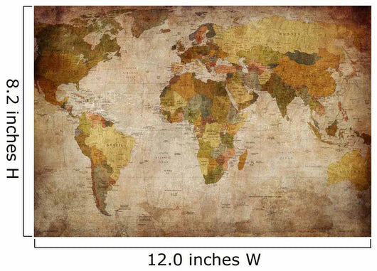 World Map Wall Decal