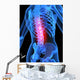 Skeleton with Back Pain Wall Decal