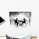 Street Cafe with Resting Wall Decal