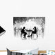 Street Cafe with Resting Wall Decal