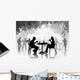 Street Cafe with Resting Wall Decal