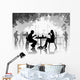 Street Cafe with Resting Wall Decal