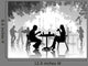 Street Cafe with Resting Wall Decal
