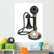 Antique Candlestick Telephone Wall Decal