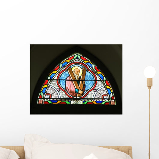 Painted Glasses Saint Church Wall Decal Design 2