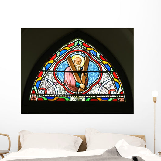 Painted Glasses Saint Church Wall Decal Design 2