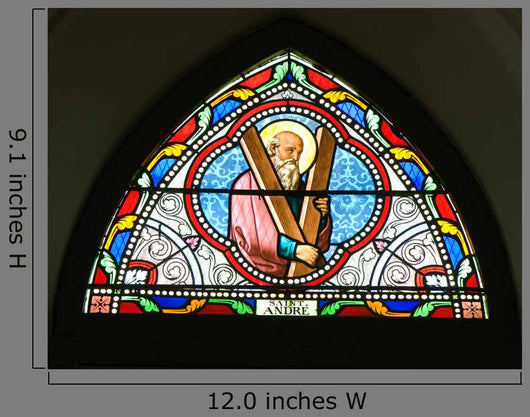 Painted Glasses Saint Church Wall Decal Design 2