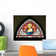 Painted Glasses Saint Church Wall Decal Design 1
