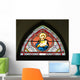 Painted Glasses Saint Church Wall Decal Design 1