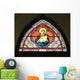 Painted Glasses Saint Church Wall Decal Design 1