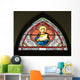 Painted Glasses Saint Church Wall Decal Design 1