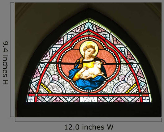 Painted Glasses Saint Church Wall Decal Design 1