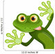 Green Cartoon Frog Sticking to Wall - Wall Decal