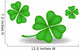 Group of Four-Leaf Clover Shamrocks Illustration Wall Decal