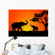 Safari Sunset Wall Decal