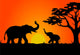 Safari Sunset Wall Decal