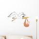 Stork with Baby Wall Decal