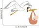 Stork with Baby Wall Decal