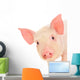 Pig on White Wall Decal