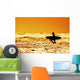 Surfing and Sunset Wall Decal