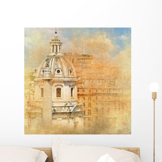 Roman Landmarks Vintage Series Wall Decal Design 1