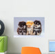 Three Pomeranian Puppies Wall Decal