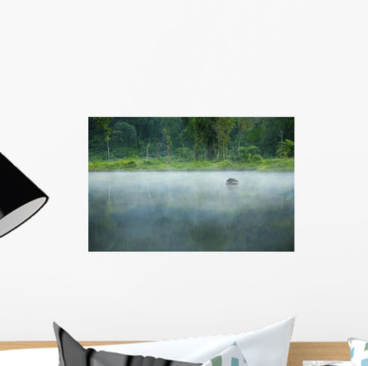 Misty Morning Landscape Wall Decal