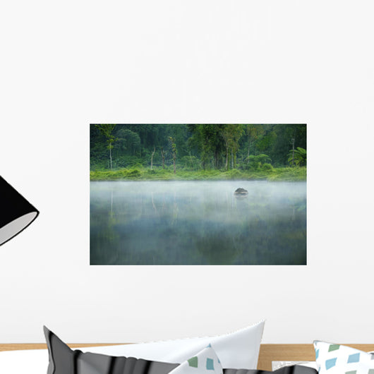 Misty Morning Landscape Wall Decal