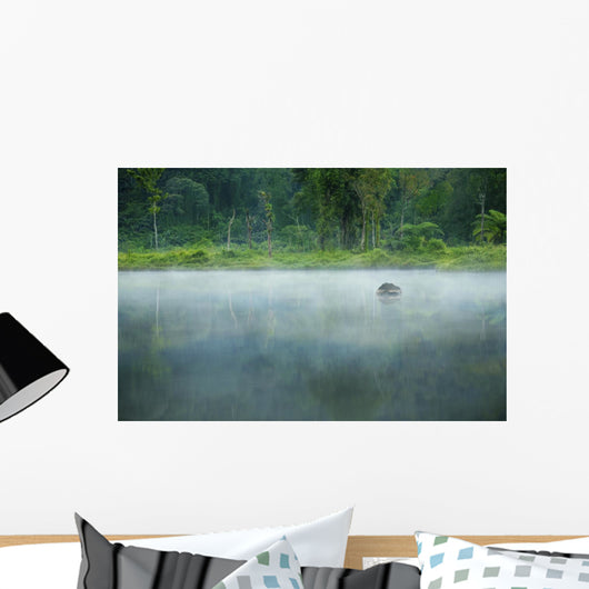 Misty Morning Landscape Wall Decal