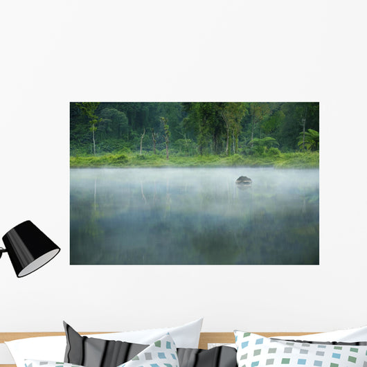 Misty Morning Landscape Wall Decal