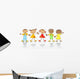 Group Happy Children Wall Decal Design 2