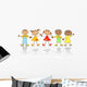 Group Happy Children Wall Decal Design 2