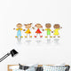 Group Happy Children Wall Decal Design 2