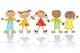 Group Happy Children Wall Decal Design 2