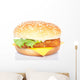Fish Burger White Wall Decal