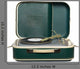 Retro Portable Turntable with Wall Decal