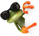 Cool CG Tree Frog Pointing Around Corner Wall Decal