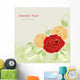 Greeting Card with Rose Wall Decal