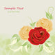 Greeting Card with Rose Wall Decal