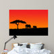 Elephant Red Wall Decal