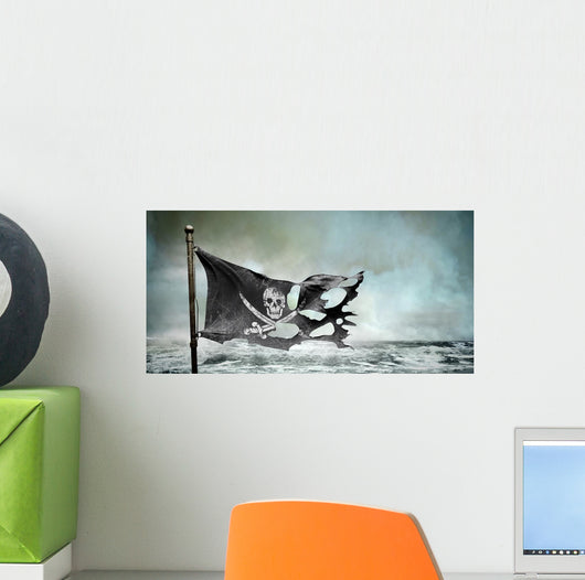 Ripped Torn Flag Wall Decal