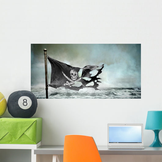 Ripped Torn Flag Wall Decal