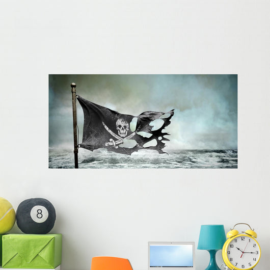 Ripped Torn Flag Wall Decal