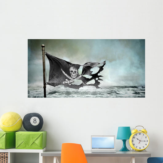 Ripped Torn Flag Wall Decal