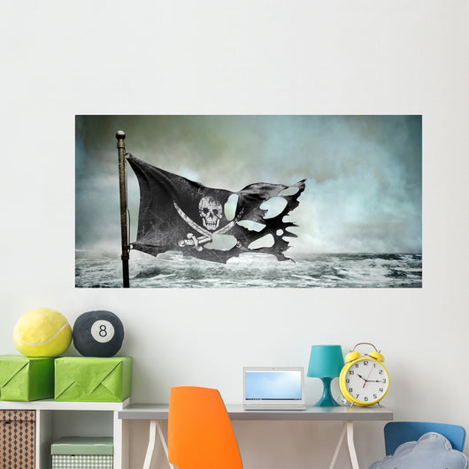 Ripped Torn Flag Wall Decal