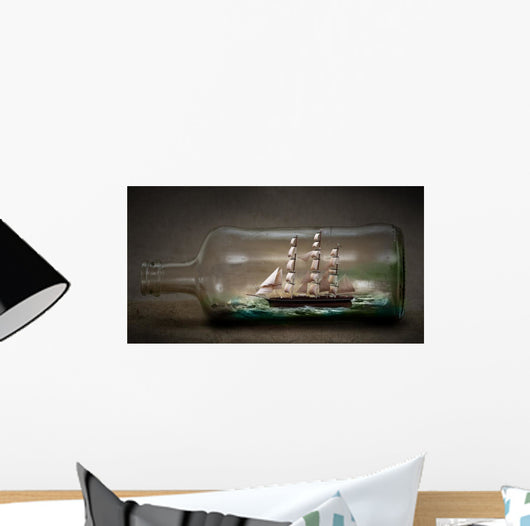 Ship Bottle Wall Decal