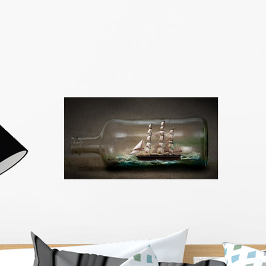 Ship Bottle Wall Decal